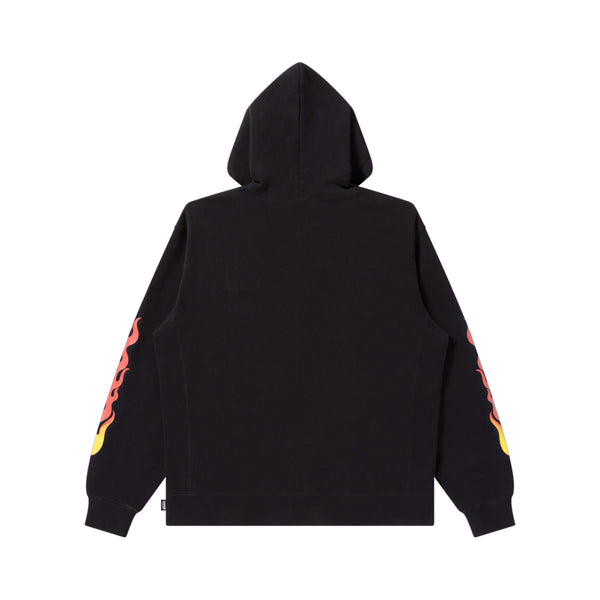 FLAME RIDER LOGO HOODIE BLACK