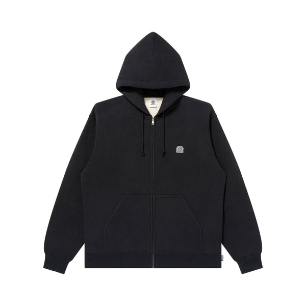 SMALL OG THERMAL ZIP HOODIE BLACK