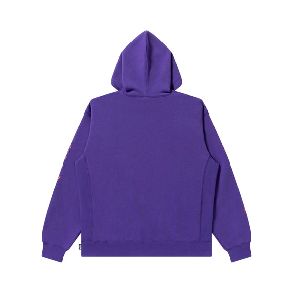 EVIL EYE LOGO HOODIE PURPLE