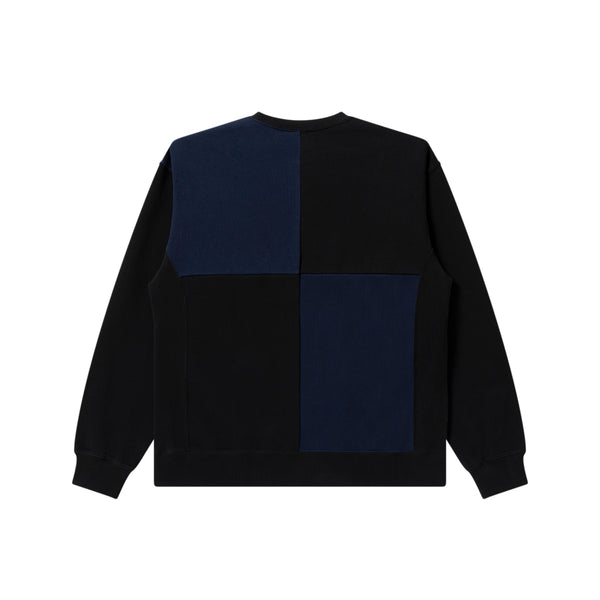 OE LOGO BLOCK PANELED CREW SWEAT