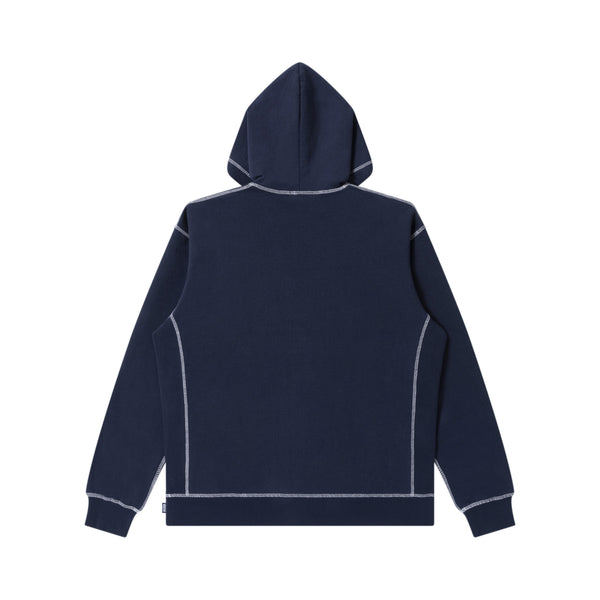 OG LABEL OUTLINE EMBROIDERED HOODIE NAVY