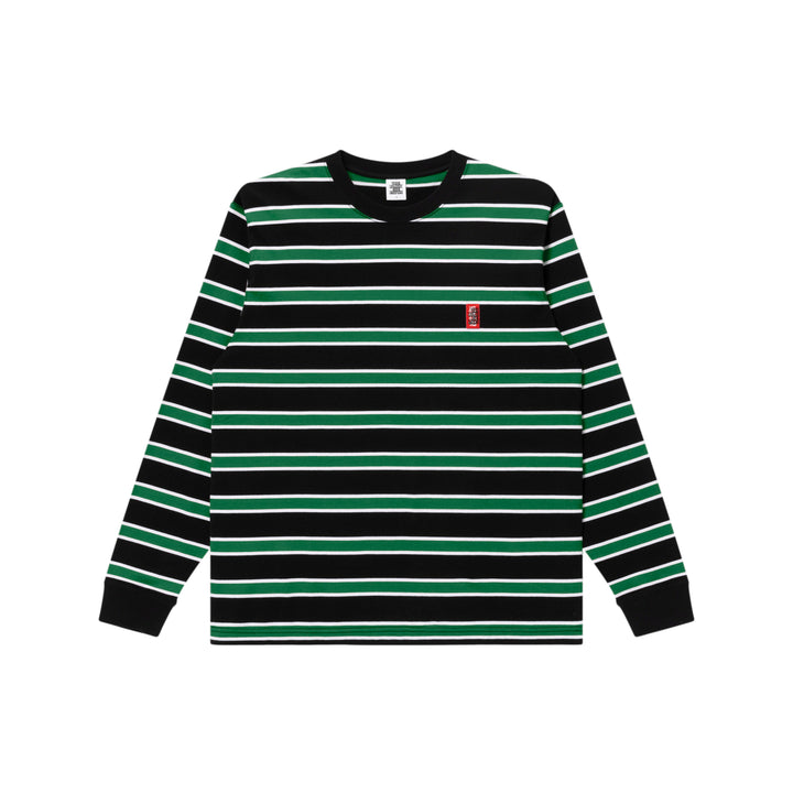 SMALL HWC BORDERED L/S TEE BLACK/GREEN