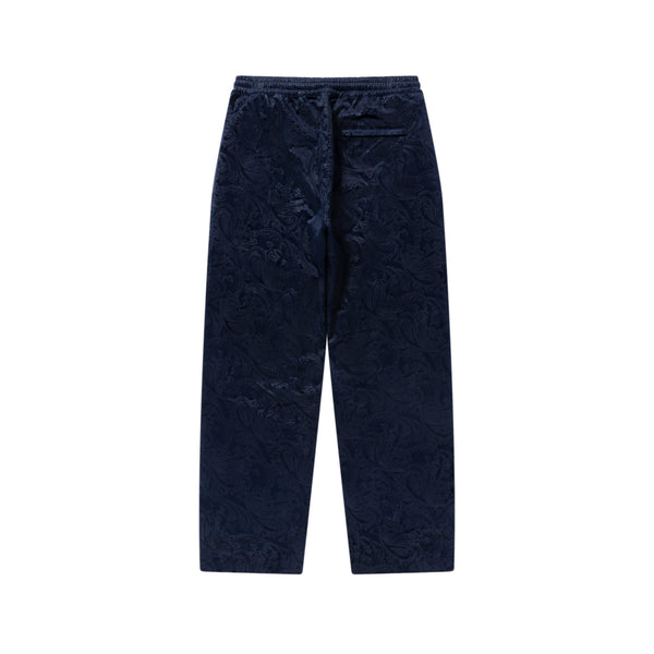 OE LOGO PAISLEY TRACK PANTS NAVY