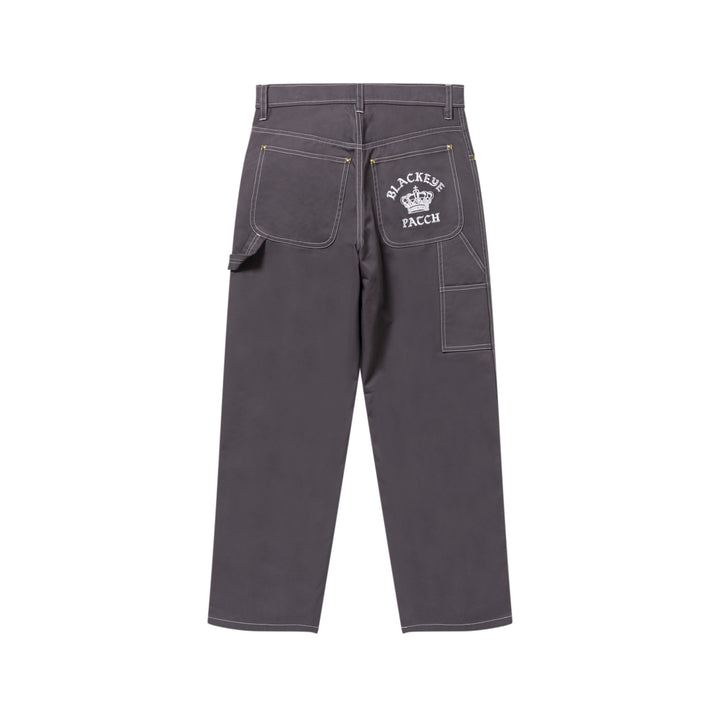 CROWN LOGO PAINTER PANTS GRAY
