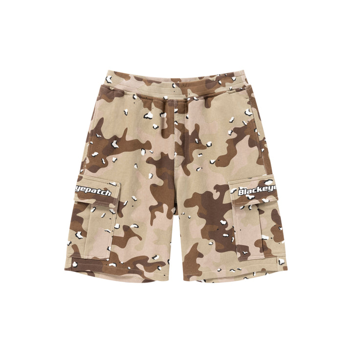 TACTICAL LOGO CARGO SHORTS DESERT CAMO