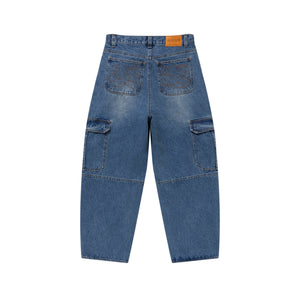 URBAN ARROWS STITCHED CARGO JEANS INDIGO