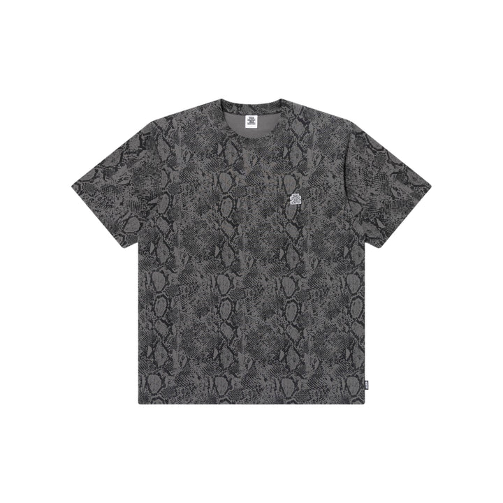 SMALL OG PYTHON PATTERNED TEE CHARCOAL