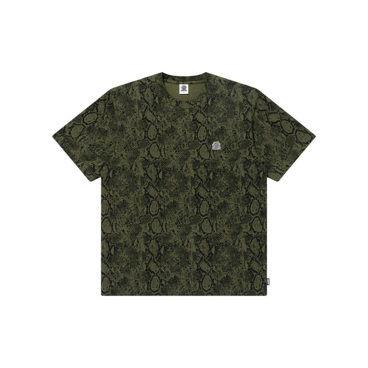 SMALL OG PYTHON PATTERNED TEE OLIVE