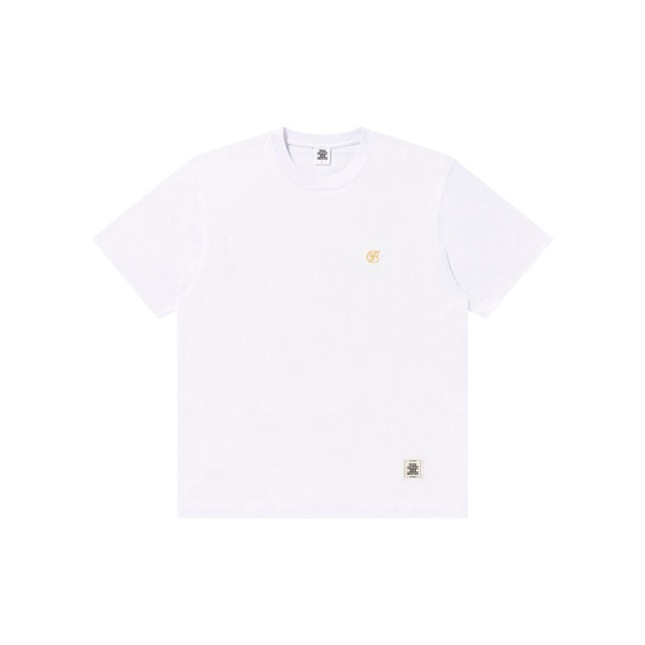 HEAVY WEIGHT SMALL B EMBLEM TEE WHITE