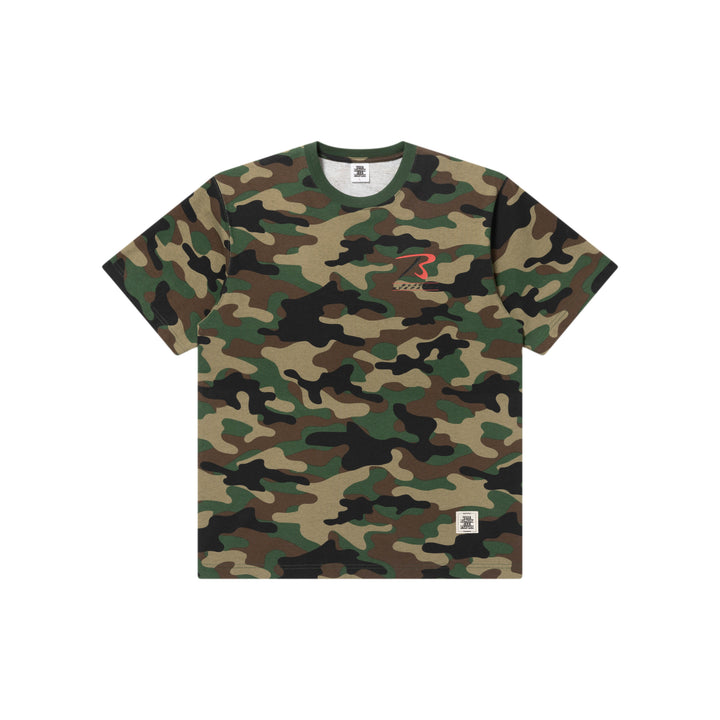 FIELDGEAR LOGO TEE WOODLAND CAMO