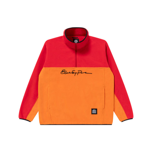 AUTOGRAPH LOGO HALF ZIP 2 TONE FLEECE ORANGE