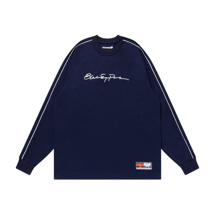 AUTOGRAPH LOGO MESH L/S JERSEY NAVY