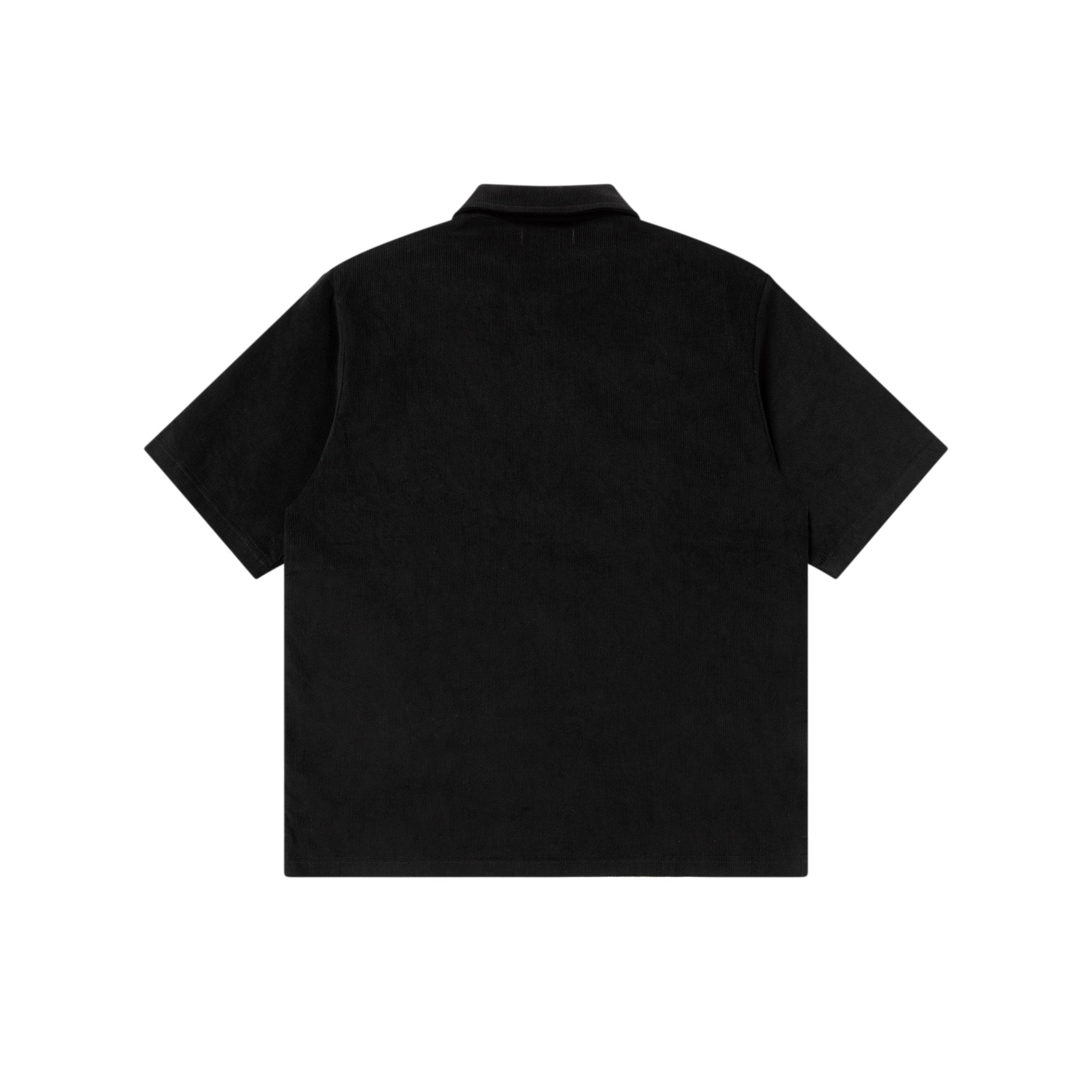 SMALL OG CORDUROY PULLOVER S/S SHIRT BLACK – BlackEyePatch