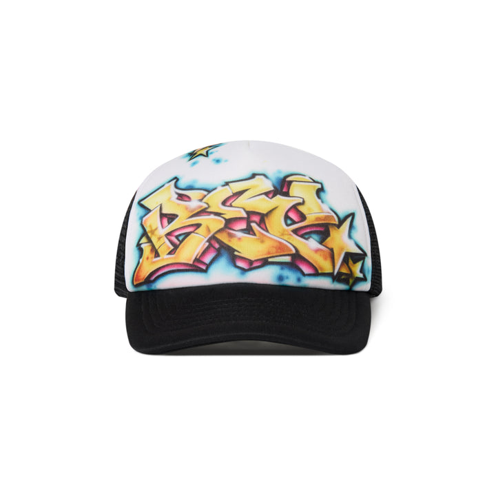 GRAFFITI MESH CAP WHITE/BLACK
