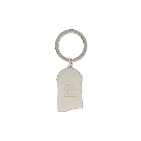 JESUS PLATE KEYCHAIN SILVER