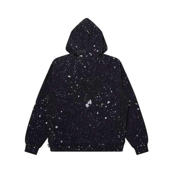 SPLATTERED REFLECTOR HWC LABEL HOODIE BLACK