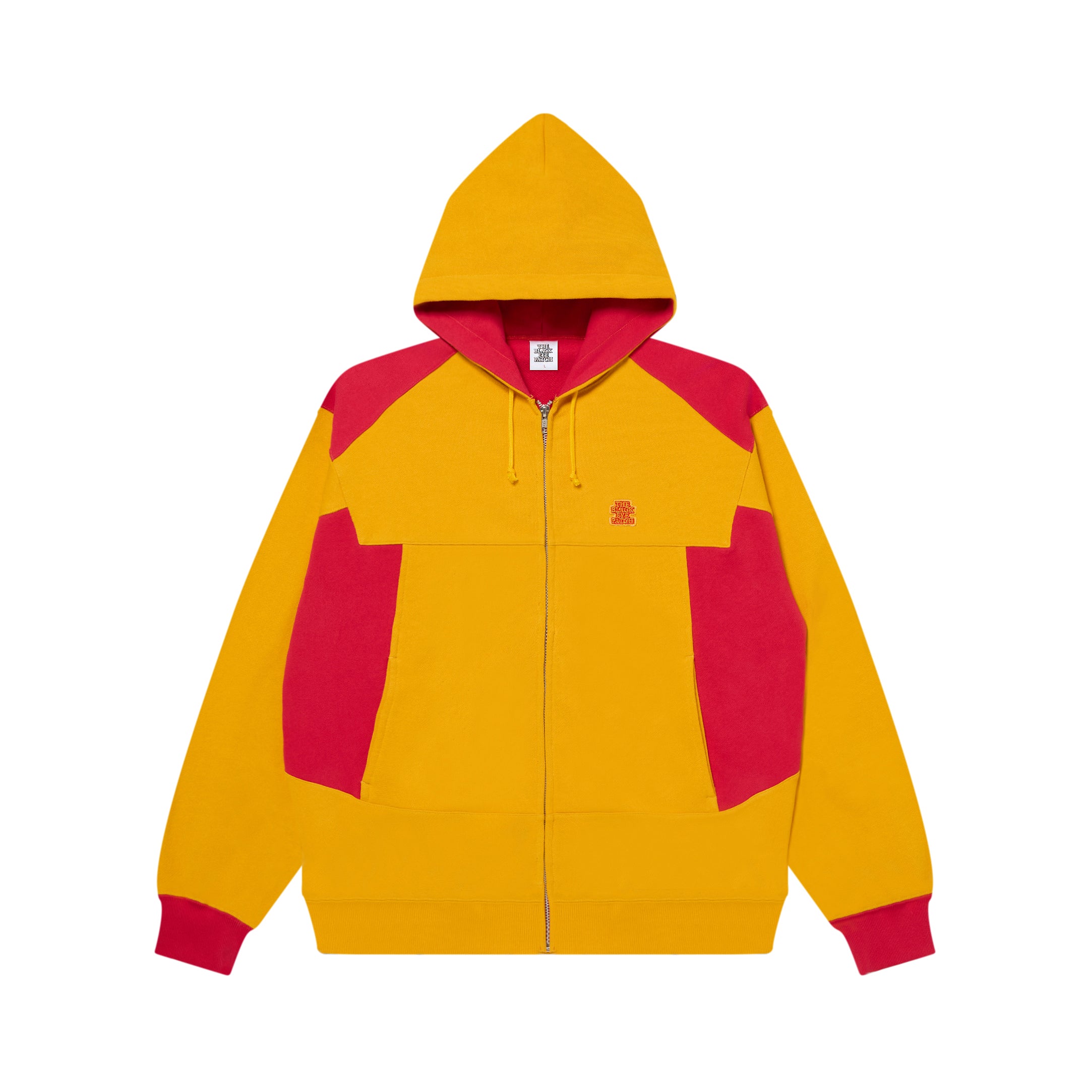 SMALL OG 2 TONE ZIP HOODIE MUSTARD/RED – BlackEyePatch