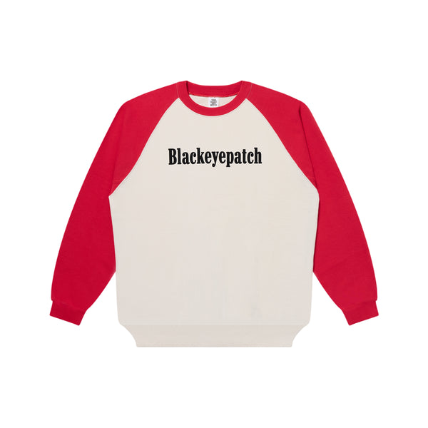 CIGAR SERIF RAGLAN CREW SWEAT OFF WHITE