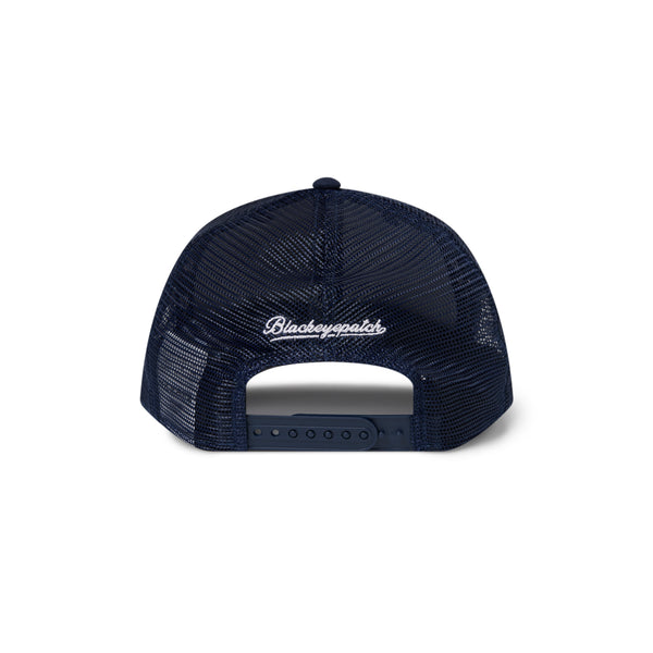 B EMBLEM NEW ERA MESH CAP NAVY