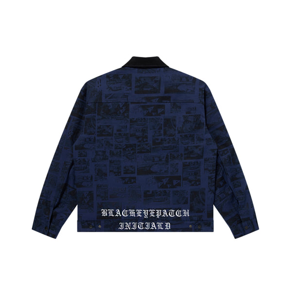 INITIAL D WORK JACKET NAVY