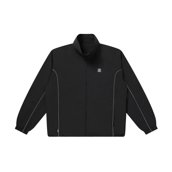 TORU REFLECTOR REVERSIBLE TRAK JACKET BLACK