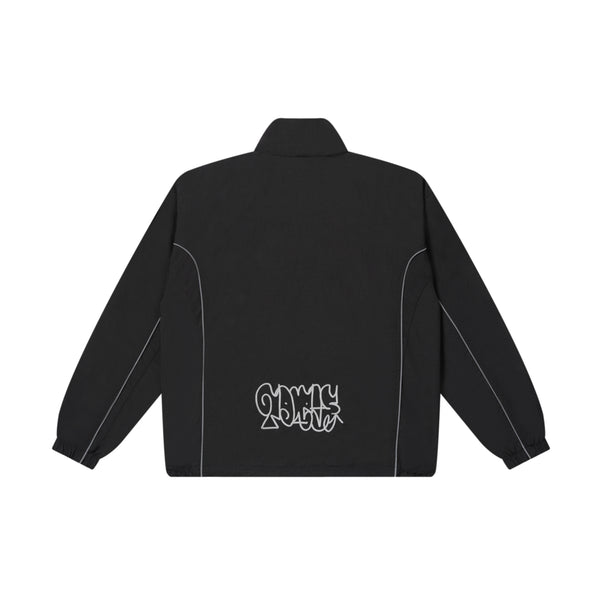 TORU REFLECTOR REVERSIBLE TRAK JACKET BLACK