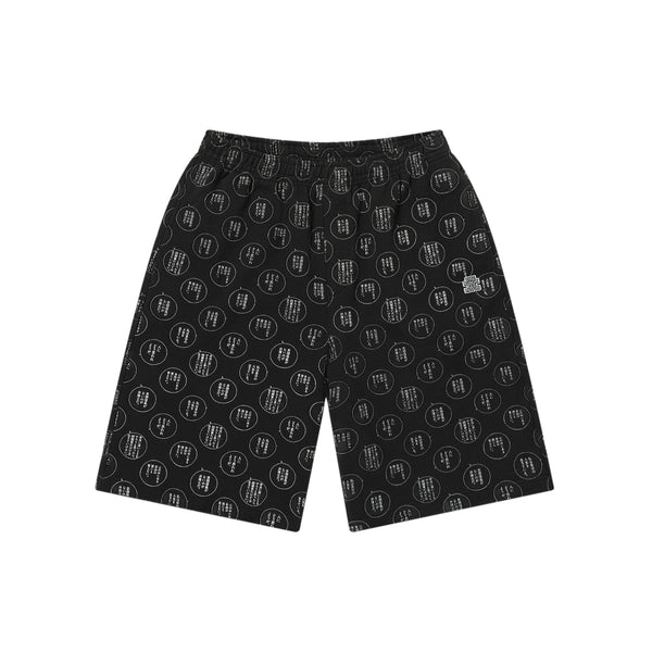 SINS OF KUJO MANGA SPEECH SWEAT SHORTS BLACK
