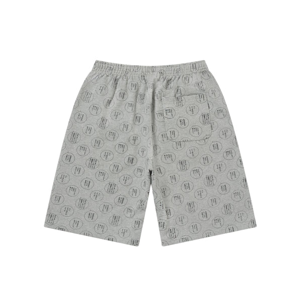 SINS OF KUJO MANGA SPEECH SWEAT SHORTS HEATHER GRAY