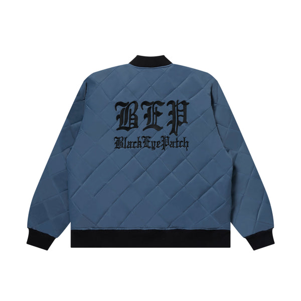 3 LETTER OE QUILTED JACKET GRAY