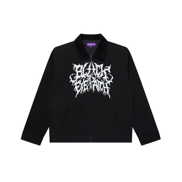 GRINDCORE LOGO DUCK JACKET BLACK