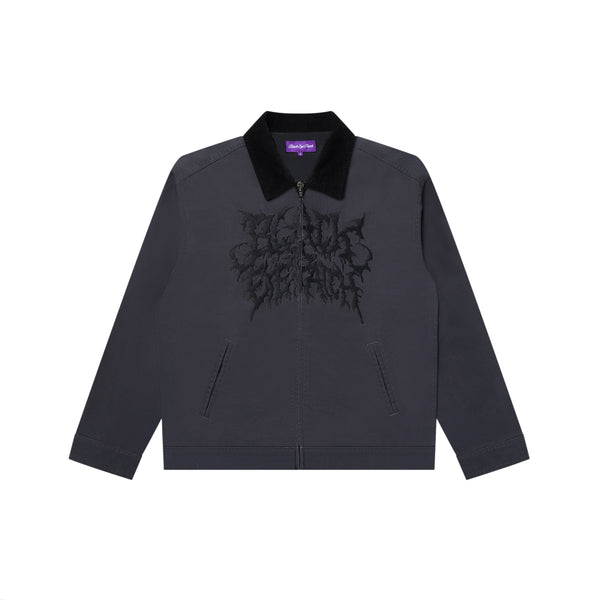 GRINDCORE LOGO DUCK JACKET GRAY