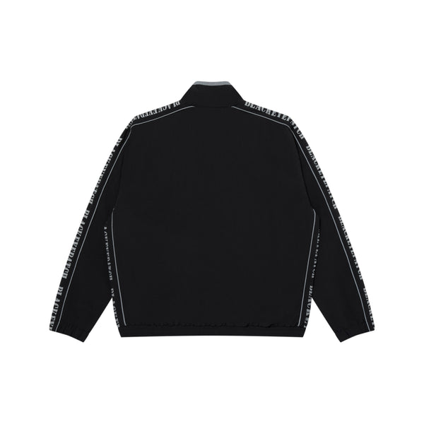 REFLECTIVE STENCIL LOGO TRACK JACKET BLACK