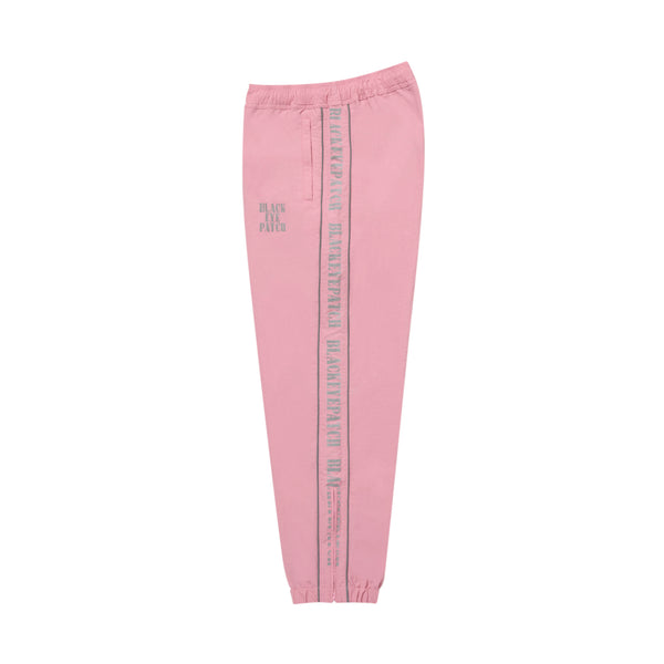 REFLECTIVE STENCIL LOGO TRACK PANTS PINK