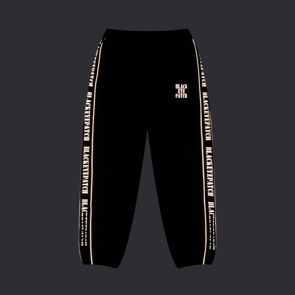 REFLECTIVE STENCIL LOGO TRACK PANTS PINK