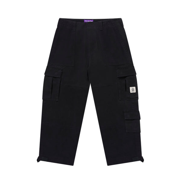 OG LABEL WASHED CARGO PANTS BLACK