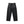 FAUX LEATHER EXTRA BAGGY DOUBLE KNEE PANTS BLACK