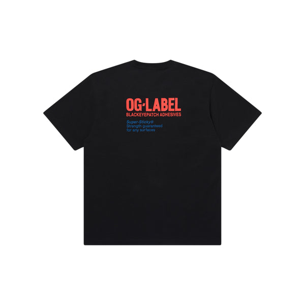 OG LABEL AID TEE BLACK