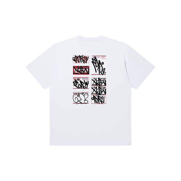 TORU LABEL TEE WHITE