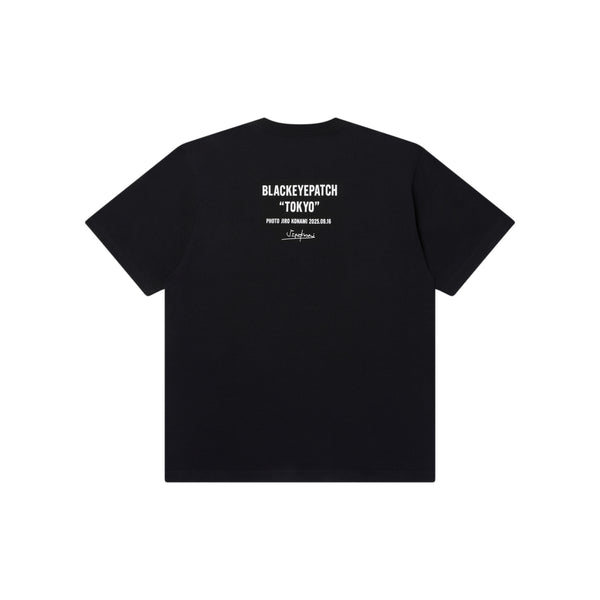 JIRO KONAMI CROW PHOTO TEE BLACK