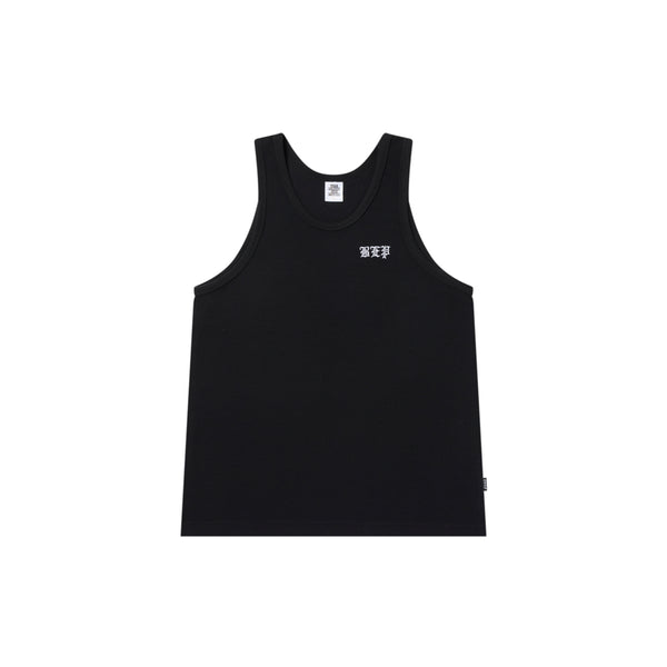3 LETTER OE THERMAL TANK TOP BLACK