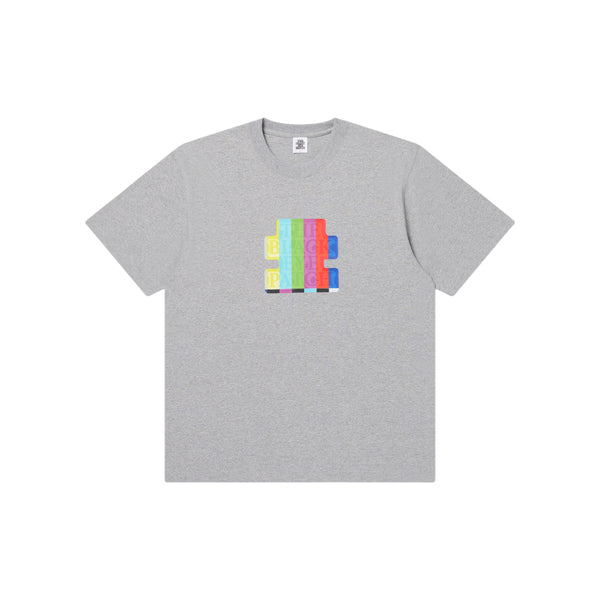 SMPTE COLOR BAR OG LABEL TEE HEATHER GRAY