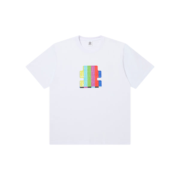 SMPTE COLOR BAR OG LABEL TEE WHITE