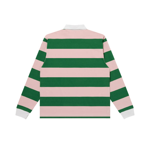 PRET-A-PORTER EMBLEMS RUGBY SHIRT GREEN/PINK