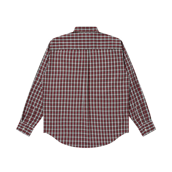 ROYAL EMBLEM EMBROIDERED L/S SHIRT RED