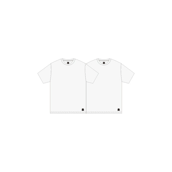 2 PACK CREW NECK TEE WHITE