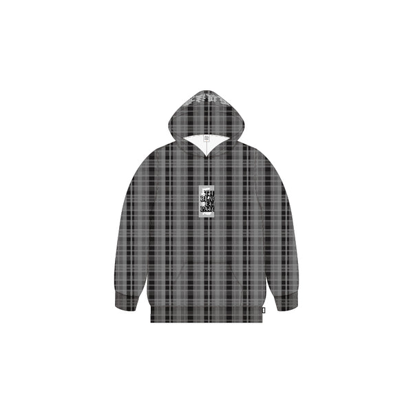 CHECKED HWC HOODIE GRAY