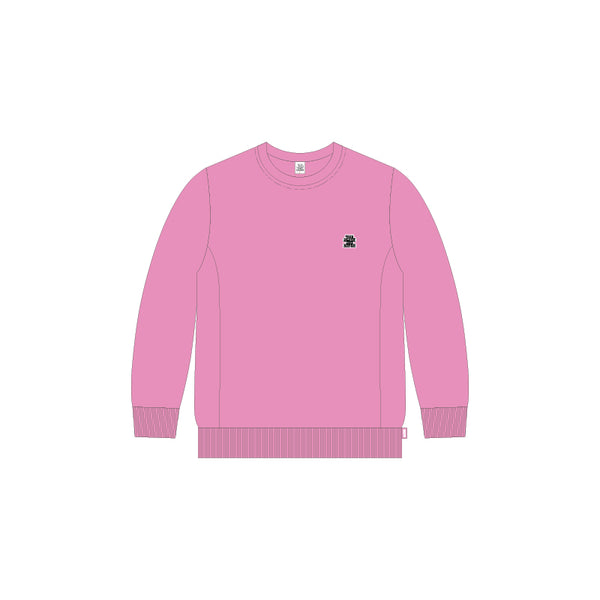 SMALL OG LABEL CREW SWEAT PINK