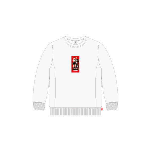 MOSAIC HWC CREW SWEAT WHITE