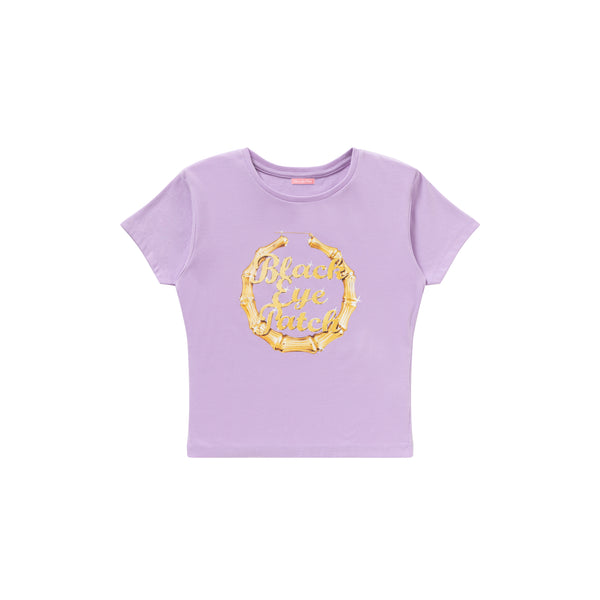 Bamboo Hoop Baby Tee, Lavender