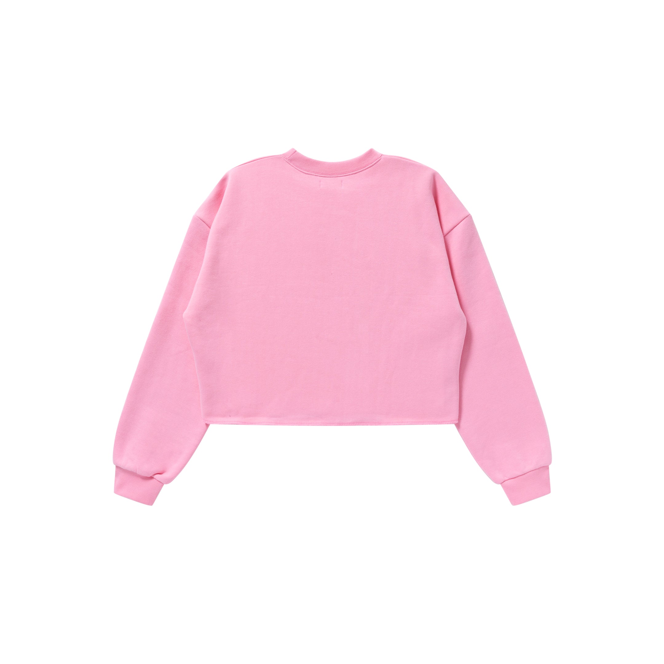 OG LABEL CROPPED CREW SWEAT PINK – BlackEyePatch